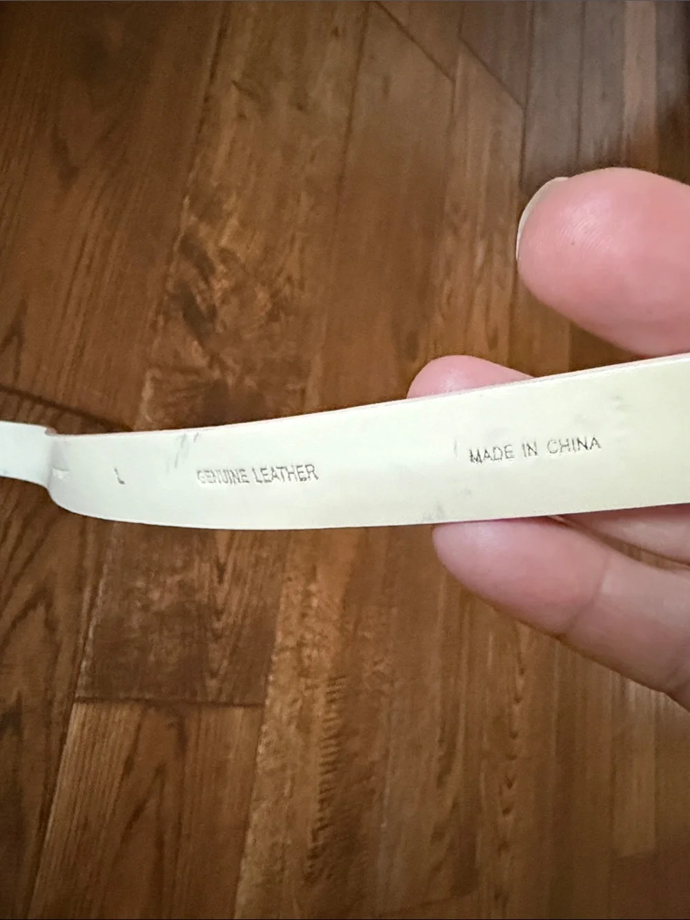 kate spade Pale Pink Leather Logo Buckle Belt